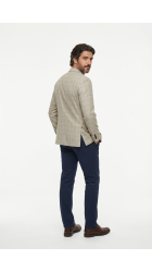 Ανδρικό Σακάκι Boston Καρώ 8031-1 Μπέζ