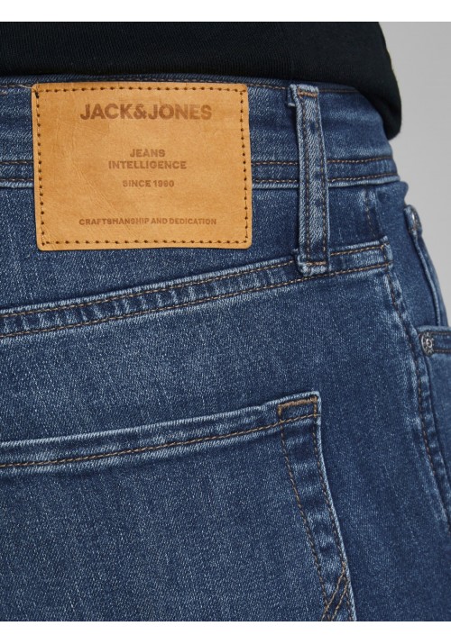 Ανδρικό Παντελόνι Τζιν με Slim Eφαρμογή Jack & Jones Glenn 12152347 Μπλε
