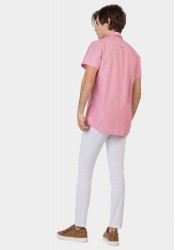Ανδρικό Παντελόνι Chino με Slim Εφαρμογή Tiffosi 2172-01 Μονόχρωμο Λευκό