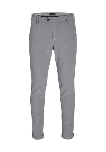 Ανδρικό Παντελόνι Chino Jack & Jones JPSTMarco Connor Grey Mel Noos 12169491 Grey Melange