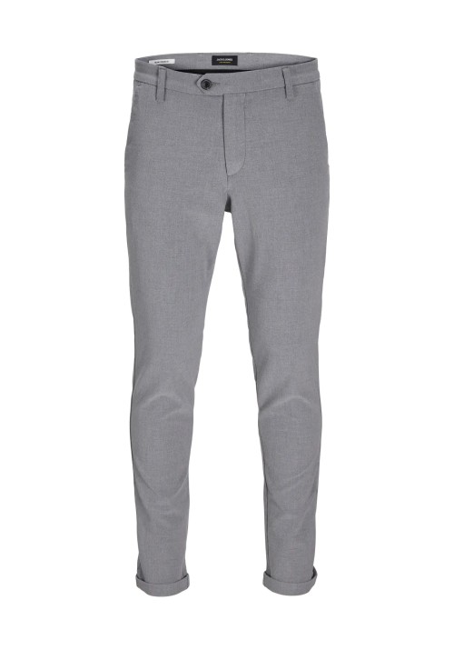 Ανδρικό Παντελόνι Chino Jack & Jones JPSTMarco Connor Grey Mel Noos 12169491 Grey Melange