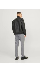 Ανδρικό Παντελόνι Chino Jack & Jones JPSTMarco Connor Grey Mel Noos 12169491 Grey Melange