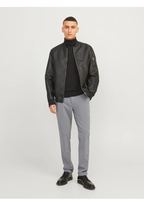 Ανδρικό Παντελόνι Chino Jack & Jones JPSTMarco Connor Grey Mel Noos 12169491 Grey Melange