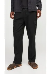 Ανδρικό Παντελόνι Λινό Cargo Jack & Jones JPSTKarl Summer Cargo SN Styd 12268352 Mαύρο Ανδρικό Παντελόνι Λινό Cargo Jack & Jones JPSTKarl Summer Cargo SN Styd 12268352 Mαύρο