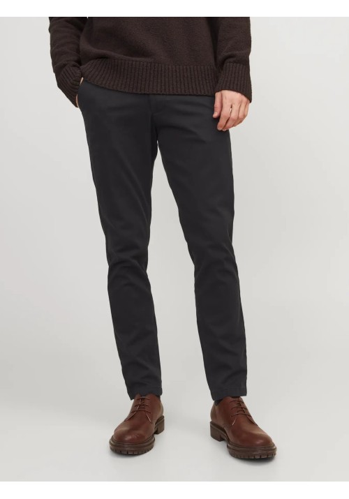 Ανδρικό Παντελόνι Chino Jack & Jones JPSTMarco Dave Noos 12174152 Μαύρο