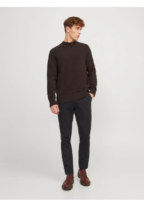 Ανδρικό Παντελόνι Chino Jack & Jones JPSTMarco Dave Noos 12174152 Μαύρο