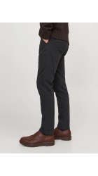 Ανδρικό Παντελόνι Chino Jack & Jones JPSTMarco Dave Noos 12174152 Μαύρο