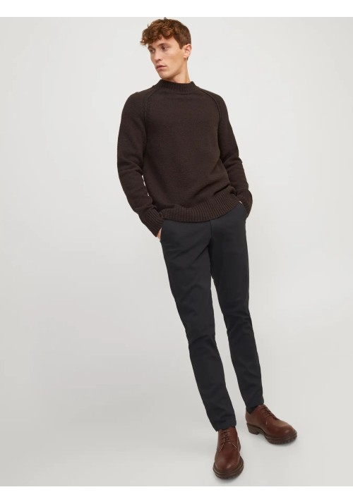 Ανδρικό Παντελόνι Chino Jack & Jones JPSTMarco Dave Noos 12174152 Μαύρο