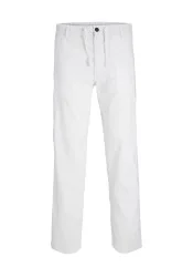 Ανδρικό Λινό Παντελόνι Jack & Jones JPSTKane Hybrid Bondi Jogger SN 12274977 Λευκό Ανδρικό Λινό Παντελόνι Jack & Jones JPSTKane Hybrid Bondi Jogger SN 12274977 Λευκό