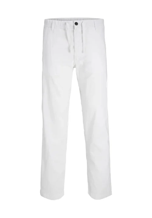 Ανδρικό Λινό Παντελόνι Jack & Jones JPSTKane Hybrid Bondi Jogger SN 12274977 Λευκό