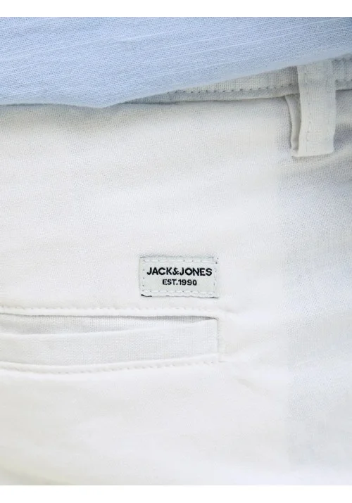 Ανδρικό Λινό Παντελόνι Jack & Jones JPSTKane Hybrid Bondi Jogger SN 12274977 Λευκό