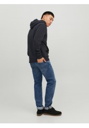 Ανδρικό Φούτερ με Κουκούλα Jack & Jones JJECorp Logo Sweat Hood 12152840 Μαύρο