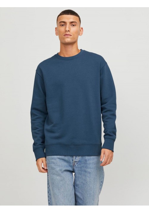 Ανδρικό Φούτερ Jack & Jones JJEStar Basic Sweat Crew Neck Noos 12208182 Μπλε