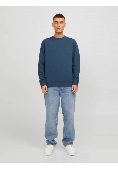 Ανδρικό Φούτερ Jack & Jones JJEStar Basic Sweat Crew Neck Noos 12208182 Ensign Blue