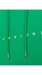 Ανδρική Φούτερ με Kουκούλα Jack & Jones JJEStar JJ Sweat Hood Noos 12233972 Πράσινη