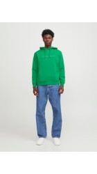 Ανδρική Φούτερ με Kουκούλα Jack & Jones JJEStar JJ Sweat Hood Noos 12233972 Πράσινη