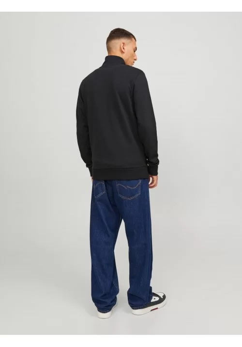 Ανδρική Φούτερ Ζακέτα Jack & Jones JJEPaulos Sweat Zip Noos 12250737 Mαύρο