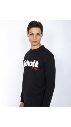 Ανδρικό Φούτερ Schott SW Crew Black Μαύρο