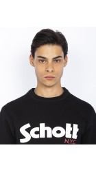 Ανδρικό Φούτερ Schott SW Crew Black Μαύρο