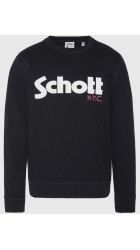 Ανδρικό Φούτερ Schott SW Crew Black Μαύρο