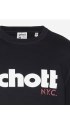 Ανδρικό Φούτερ Schott SW Crew Black Μαύρο