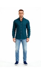 Ανδρικό Πουκάμισο Boston 068-40 Πράσινο