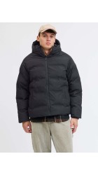 Ανδρικό Μπουφάν Puffer Jack & Jones JJESoho Puffer Hood SN 12278749 Μαύρο