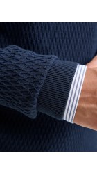 Ανδρικό Πλεκτό Jack & Jones JPRBlareagan Knit Crew Neck LN 12283381 Dark Navy Twist