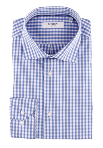 Ανδρικό Πουκάμισο Boston 701-1 Μπλε Ανδρικό Πουκάμισο Boston 701-1 Μπλε