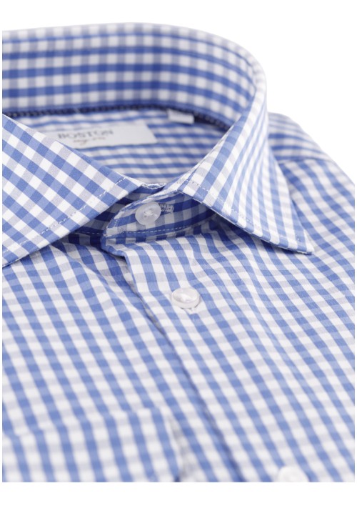 Ανδρικό Πουκάμισο Boston 701-1 Μπλε