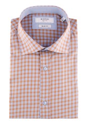 Ανδρικό Πουκάμισο Slim Fit Boston 701-2 Μπεζ Ανδρικό Πουκάμισο Slim Fit Boston 701-2 Μπεζ