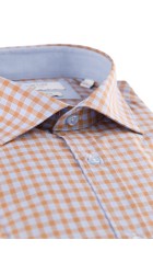 Ανδρικό Πουκάμισο Slim Fit Boston 701-2 Μπεζ