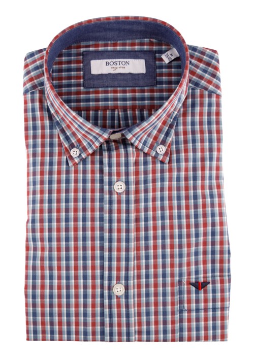 Ανδρικό Πουκάμισο Boston 702-1 Πολύχρωμο