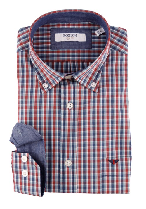 Ανδρικό Πουκάμισο Boston 702-1 Πολύχρωμο