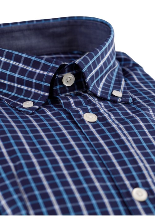 Ανδρικό Πουκάμισο Boston 702-2 Μπλε