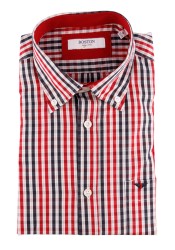 Ανδρικό Πουκάμισο Boston 702-3 Κόκκινο Ανδρικό Πουκάμισο Boston 702-3 Κόκκινο