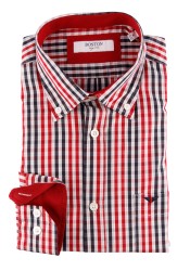 Ανδρικό Πουκάμισο Boston 702-3 Κόκκινο Ανδρικό Πουκάμισο Boston 702-3 Κόκκινο