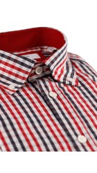 Ανδρικό Πουκάμισο Boston 702-3 Κόκκινο