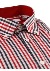 Ανδρικό Πουκάμισο Boston 702-3 Κόκκινο Ανδρικό Πουκάμισο Boston 702-3 Κόκκινο