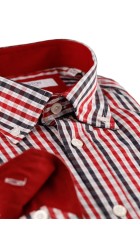 Ανδρικό Πουκάμισο Boston 702-3 Κόκκινο