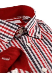 Ανδρικό Πουκάμισο Boston 702-3 Κόκκινο Ανδρικό Πουκάμισο Boston 702-3 Κόκκινο