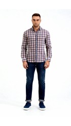 Ανδρικό Πουκάμισο Boston 703-1 Κόκκινο