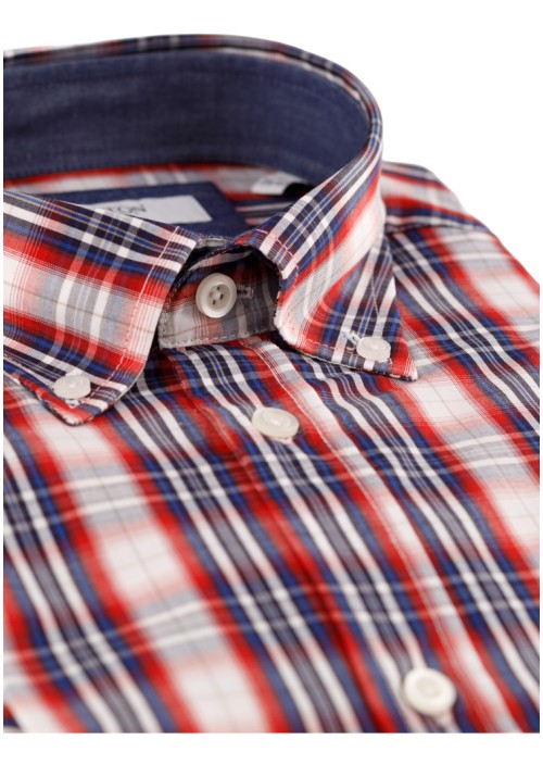 Ανδρικό Πουκάμισο Boston 703-1 Κόκκινο