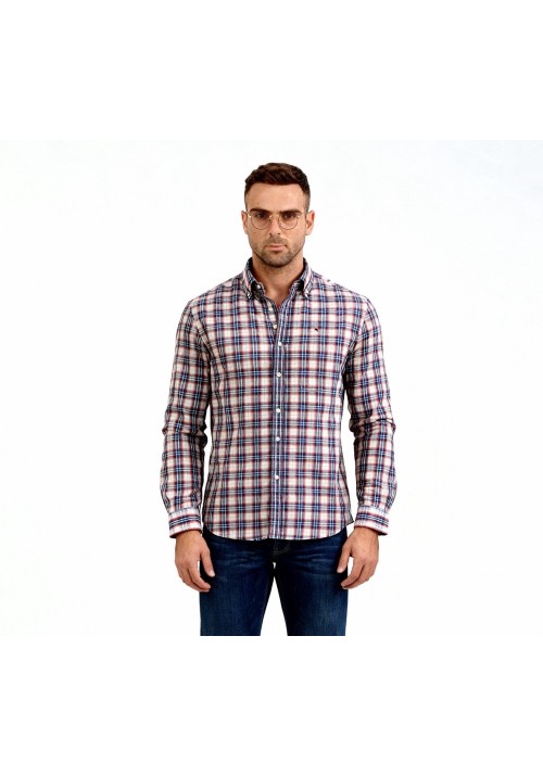 Ανδρικό Πουκάμισο Boston 703-1 Κόκκινο