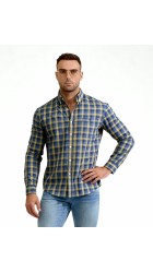 Ανδρικό Πουκάμισο Boston 703-2 Μπλε