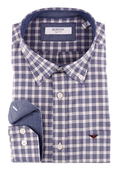 Ανδρικό Πουκάμισο Boston 703-3 Γκρι