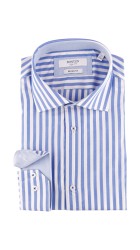 Ανδρικό Πουκάμισο Slim Fit Boston 704-2 Γαλάζιο