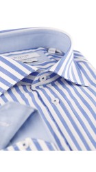 Ανδρικό Πουκάμισο Slim Fit Boston 704-2 Γαλάζιο