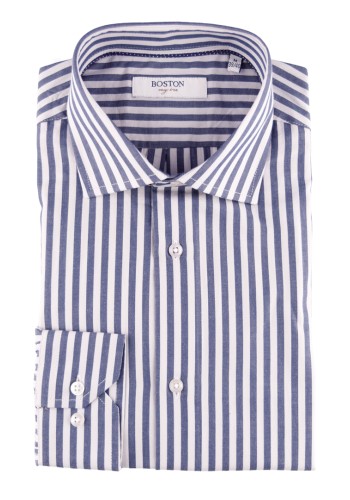 Ανδρικό Πουκάμισο Boston 704-3 Ριγέ Μπλε Ανδρικό Πουκάμισο Boston 704-3 Ριγέ Μπλε