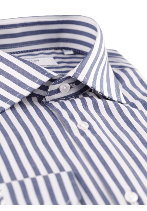 Ανδρικό Πουκάμισο Boston 704-3 Ριγέ Μπλε